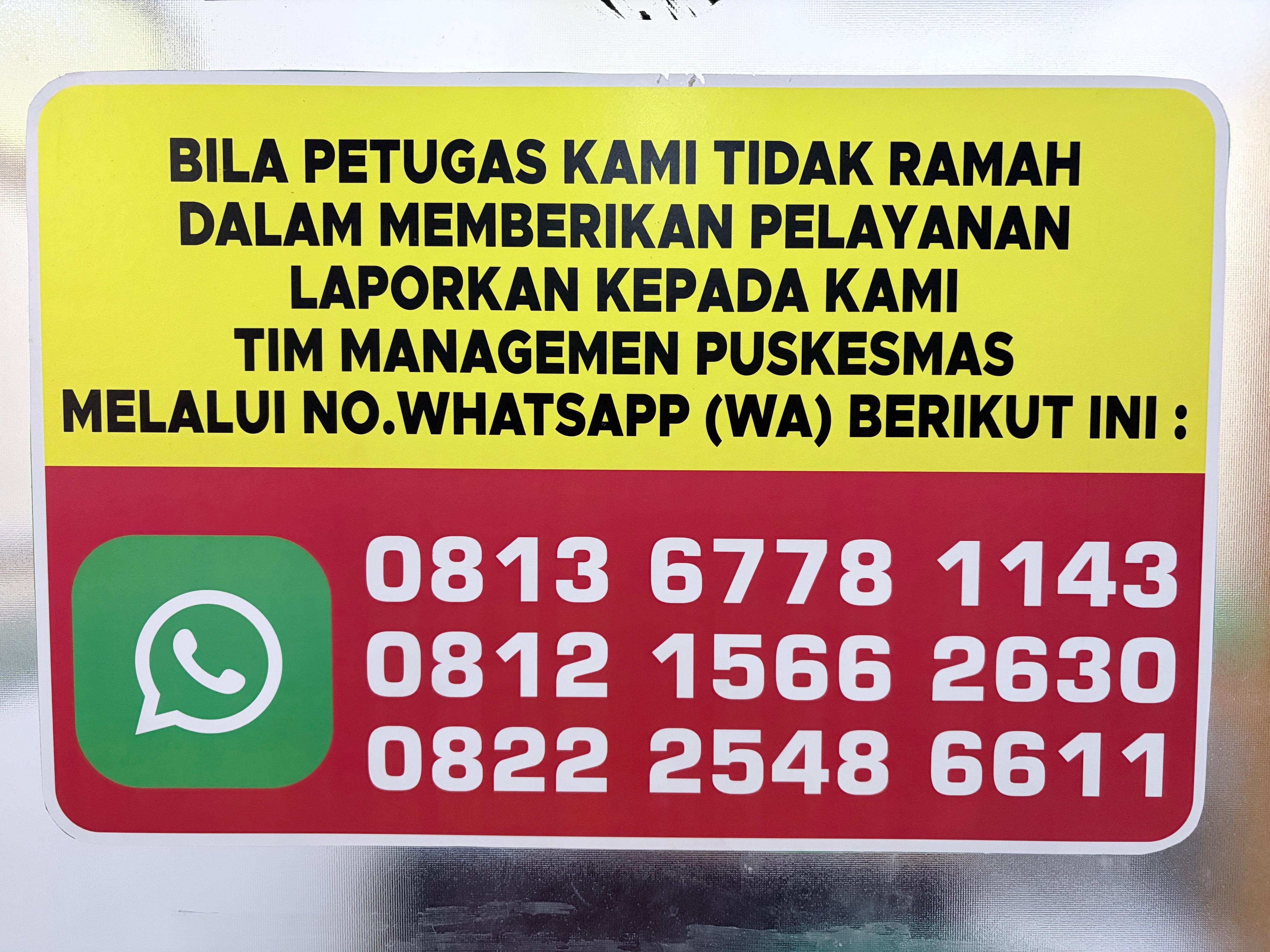 ADUAN PUSKESMAS KALIBAGOR